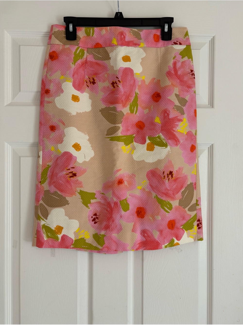 J. Crew Floral Pink Skirt